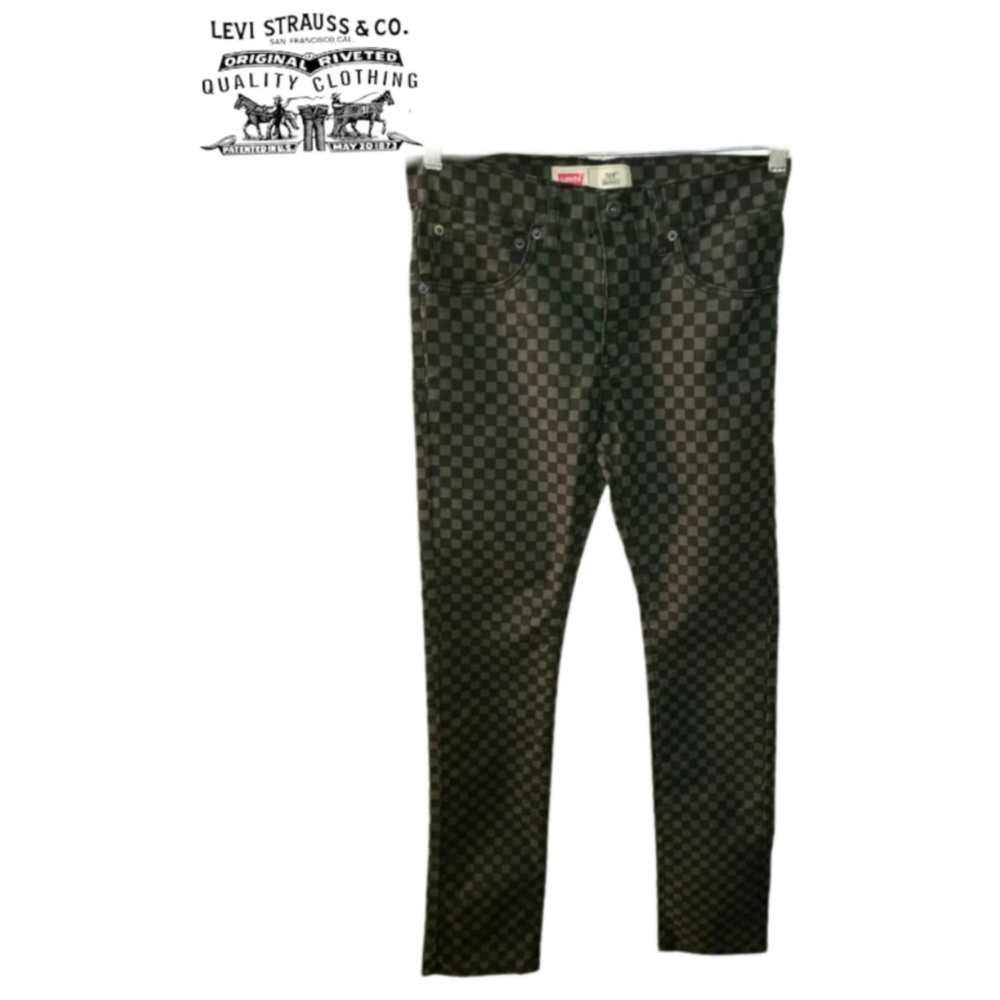 LEVI'S 510 SKINNY CHECKERBOARD JEANS NWT